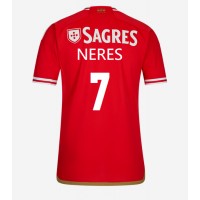 Benfica David Neres #7 Replica Home Shirt 2023-24 Short Sleeve